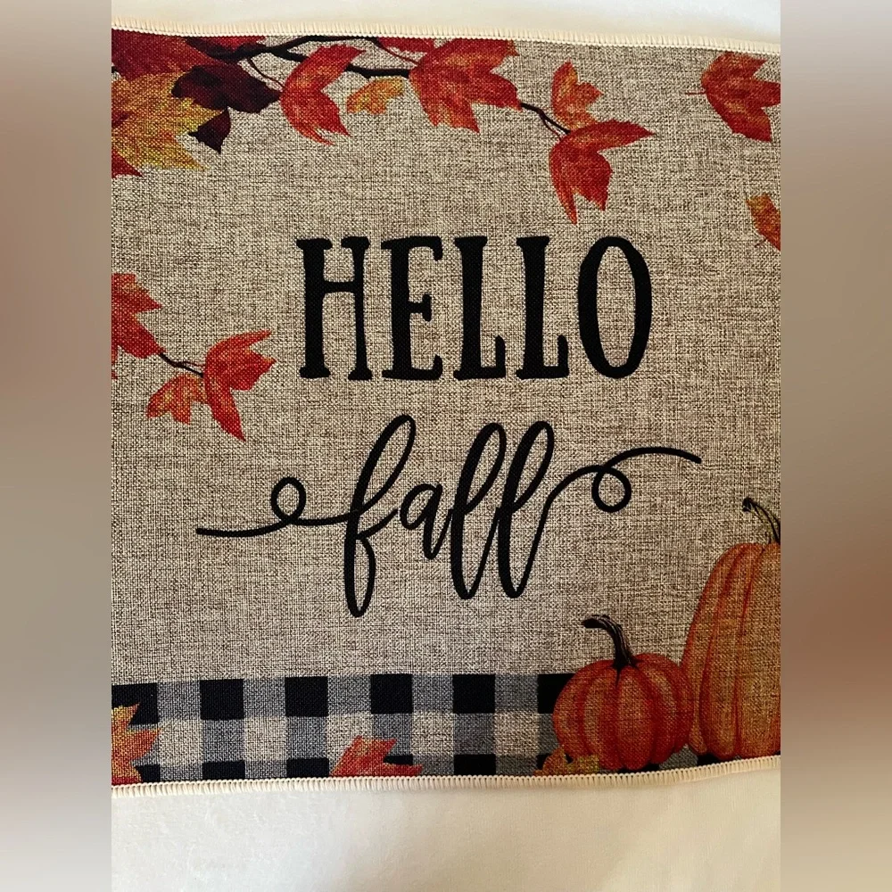 Autumn Themed Decorative Door Mat NWOT